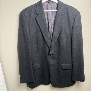 Joseph‎ & Feiss Cashmere Blend Gray Blazer Mens 44L Sport Coat Suit Jacket